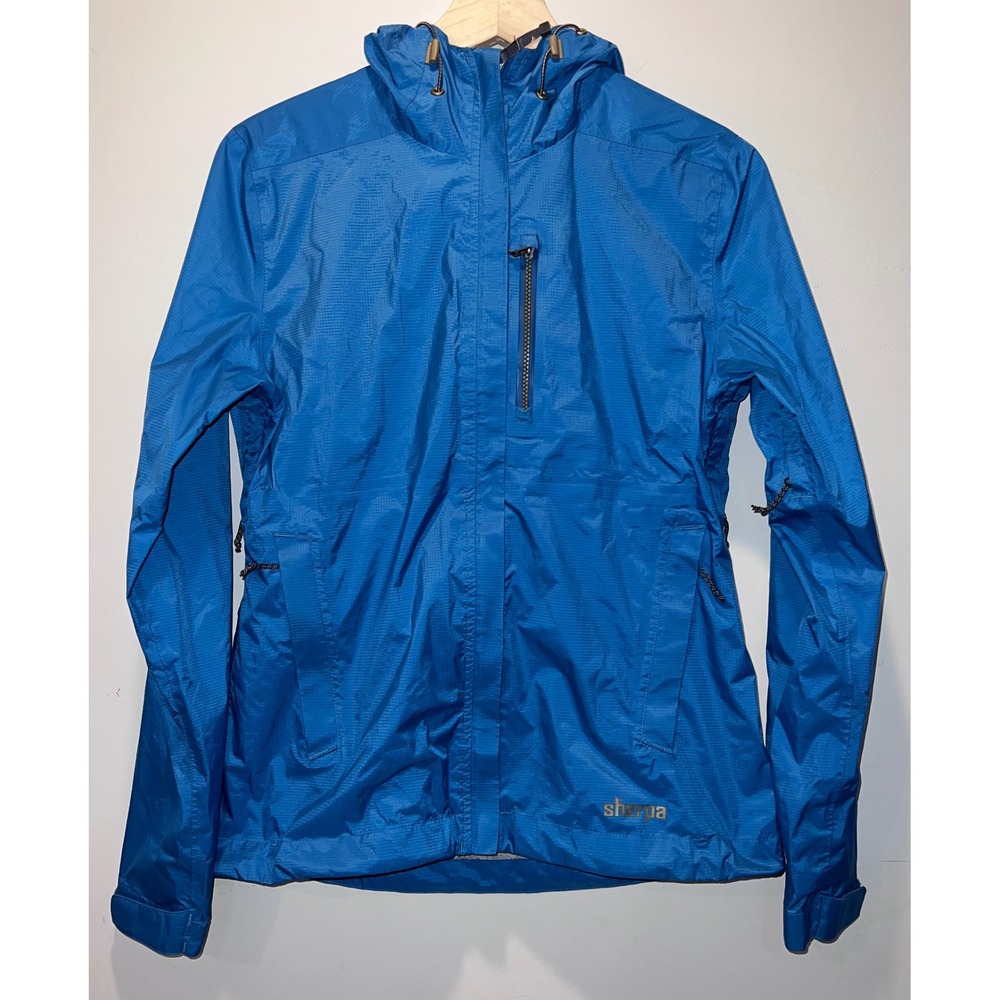 Sherpa Adventure Gear Blue Lightweight Hooded Rain Jacket‎ Size S